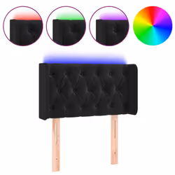 VidaXL 3123640, Noir, Polyester, Bois, 2030 mm, 78 cm, 88 cm, 160 mm