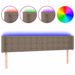 VidaXL 3123688, Taupe, Polyester, Bois, 1830 mm, 78 cm, 88 cm, 160 mm