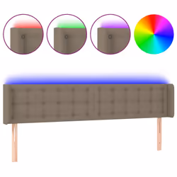 VidaXL 3123696, Taupe, Polyester, Bois, 2030 mm, 78 cm, 88 cm, 160 mm