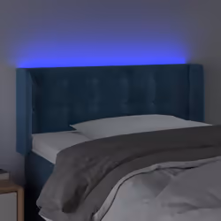 VidaXL 3123716 tête de lit et pied de lit Bleu foncé - Vue supplémentaire 4