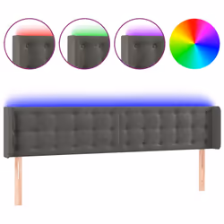 VidaXL 3123731, Gris foncé, Polyester, Bois, 1830 mm, 78 cm, 88 cm, 160 mm