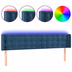 VidaXL 3123740, Bleu foncé, Polyester, Bois, 2030 mm, 78 cm, 88 cm, 160 mm