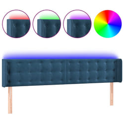 VidaXL 3123740 tête de lit et pied de lit Bleu foncé