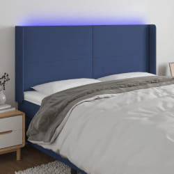 vidaXL Tête de lit à LED - Bleu