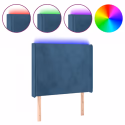 VidaXL 3123838, Bleu foncé, Polyester, Bois, 2030 mm, 118 cm, 128 cm, 160 mm