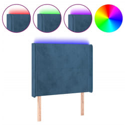 VidaXL 3123838 tête de lit et pied de lit Bleu foncé