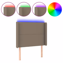 VidaXL 3123894, Taupe, Polyester, Bois, 930 mm, 118 cm, 128 cm, 160 mm