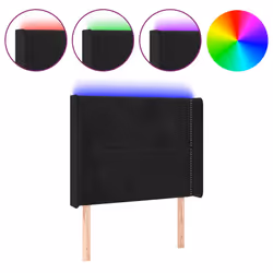 VidaXL 3123964, Noir, Polyester, Bois, 1630 mm, 118 cm, 128 cm, 160 mm