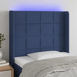 vidaXL Tête de lit à LED - Bleu