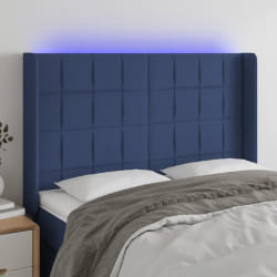 vidaXL LED Bleu 147x16 - Tissu