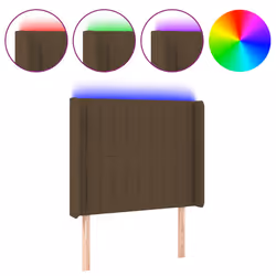 VidaXL 3124263, Marron foncé, Polyester, Bois, 830 mm, 118 cm, 128 cm, 160 mm