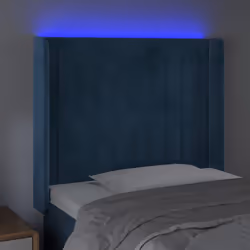 VidaXL 3124332 tête de lit et pied de lit Bleu foncé - Vue supplémentaire 4