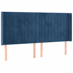 VidaXL 3124356 tête de lit et pied de lit Bleu foncé
