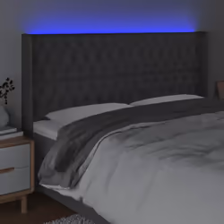 VidaXL 3124407 tête de lit et pied de lit Gris foncé - Vue supplémentaire 4