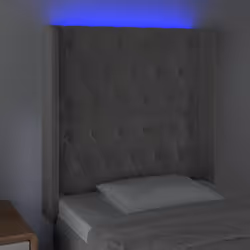 VidaXL 3124414 tête de lit et pied de lit Gris clair - Vue supplémentaire 4