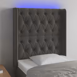 VidaXL 3124415 tête de lit et pied de lit Gris foncé