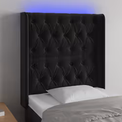 VidaXL 3124416 tête de lit et pied de lit Noir