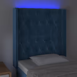 VidaXL 3124418 tête de lit et pied de lit Bleu foncé - Vue supplémentaire 4
