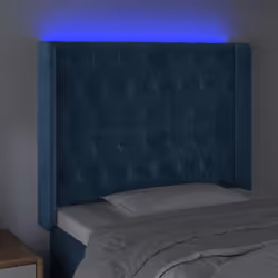 VidaXL 3124424 tête de lit et pied de lit Bleu foncé - Vue supplémentaire 4