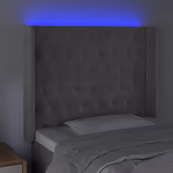 VidaXL 3124426 tête de lit et pied de lit Gris clair - Vue supplémentaire 4