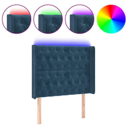 VidaXL 3124430 tête de lit et pied de lit Bleu foncé