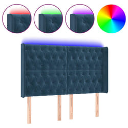 VidaXL 3124436 tête de lit et pied de lit Bleu foncé