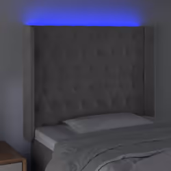 VidaXL 3124438 tête de lit et pied de lit Gris clair - Vue supplémentaire 4