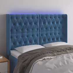 VidaXL 3124442 tête de lit et pied de lit Bleu foncé