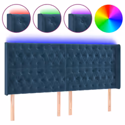 VidaXL 3124448, Bleu foncé, Polyester, Bois, 1830 mm, 118 cm, 128 cm, 160 mm