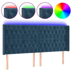 VidaXL 3124448 tête de lit et pied de lit Bleu foncé