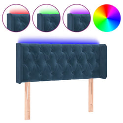 VidaXL 3124454 tête de lit et pied de lit Bleu foncé