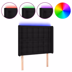 VidaXL 3124458, Noir, Polyester, Bois, 830 mm, 118 cm, 128 cm, 160 mm