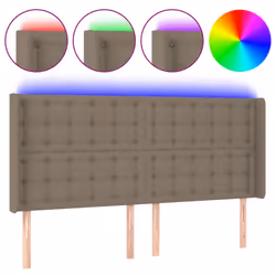 VidaXL 3124508, Taupe, Polyester, Bois, 2030 mm, 118 cm, 128 cm, 160 mm