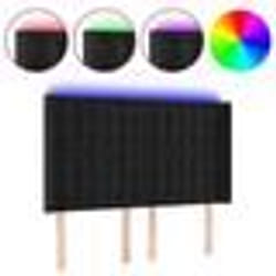 vidaXL Tête de lit à LED Noir 147x16x118/128 cm Velours