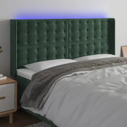 vidaXL Tête de lit à LED 183x16x118/128 cm