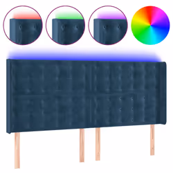 VidaXL 3124546, Bleu foncé, Polyester, Bois, 1830 mm, 118 cm, 128 cm, 160 mm