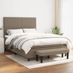 vidaXL Sommier 140x200 - Taupe