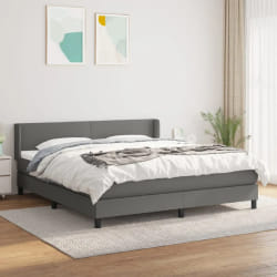 VIDAXL Gris foncé 160x200 cm