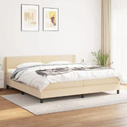 vidaXL Sommier Crème 200x200