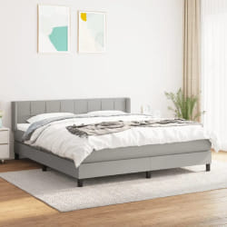 VIDAXL Sommier à lattes de lit 160x200 cm - Gris clair
