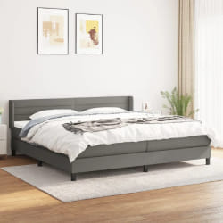 vidaXL Sommier à Lattes de Lit 200x200 cm Gris foncé