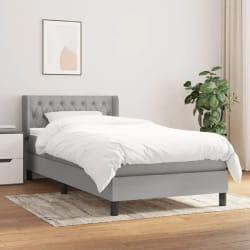 vidaXL Sommier et matelas gris