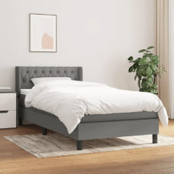 vidaXL Gris foncé 90x200