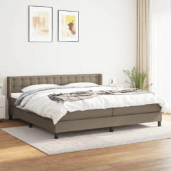 vidaXL Sommier à lattes taupe 200x200 cm