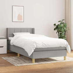 VIDAXL vidaXL Sommier à lattes - Gris clair 100x200