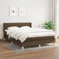vidaXL Sommier à lattes - 140x190 cm Marron foncé