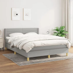 VIDAXL Gris clair 140x200 cm
