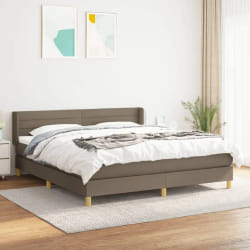 VidaXL Sommier à lattes avec matelas - Taupe