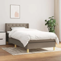 vidaXL Sommier et matelas taupe