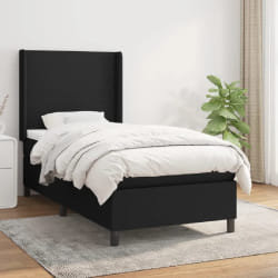 vidaXL Sommier à lattes avec matelas 80x200 cm - Noir